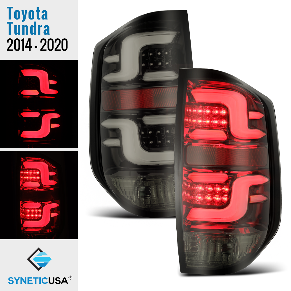 2014 - 2021 Toyota Tundra PRO-Series LED Tail Lights, Jet Black