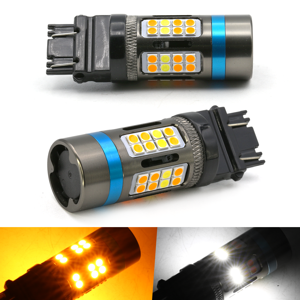 3rd Gen CANBUS All-in-One Error Free White/Amber Switchback Front Turn Signal Light Bulbs