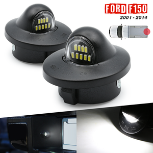 2001-2014 F-150 White LED Tag License Plate Light Bulbs Assembly