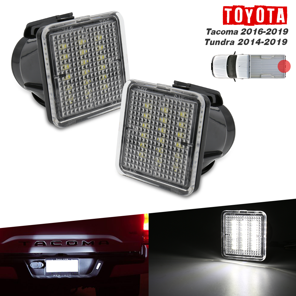 2016-2019 Tacoma / 2014-2019 Tundra LED White Tag License Plate Light Bulbs Assembly