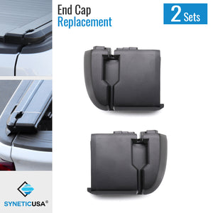 2 pcs Aluminum Endcap, foam tape and screws for MR | AR | ER Retractable Tonneau Cover