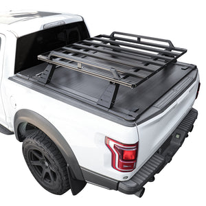 [2-in-1 Bundle] Silverado/Sierra 1500 Retractable Tonneau Cover w/ Rack System