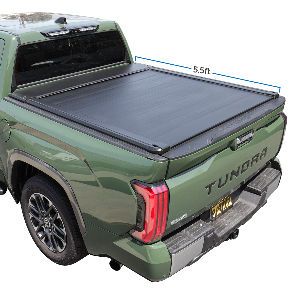 Toyota Tundra (5.5ft Bed w/ Factory Deck Rails) Auto-Retractable PRO Tonneau Cover