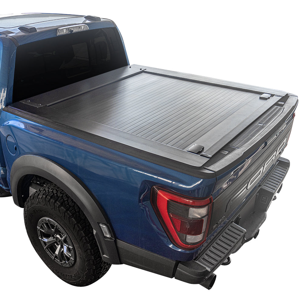 Ford F-150 (5.5ft Bed) Low Profile Flat Hard Retractable Tonneau Cover