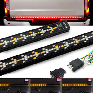 60" Arrow LED Rigid Tailgate Light Bar w/ Reverse, Running & Turn Signal Light, Brake (Flash)