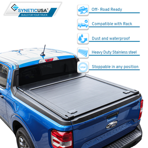 [2-in-1 Bundle] Maverick Retractable Tonneau Cover w/ Rack System