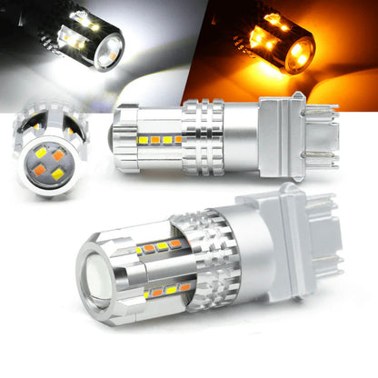 High Quality 20-LEDs White/Red/Yellow/Type1 Switchback DRL Reverse Turn Signal Bulbs