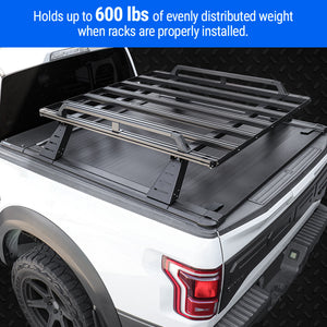 SYNETICUSA® Aluminum Heavy Duty Truck Bed Cargo Luggage Rack Kit