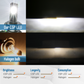 ZL Series 6000K White LED Fog Light Bulbs Kit 5800LM