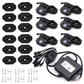 6 Pcs LED Rock Light Kit Underglow RGB+White Bluetooth Control