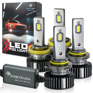 ZL Series 6000K White LED Fog Light Bulbs Kit 5800LM