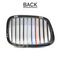 ///M 2pcs BMW Color Front Kidney Grill Matte Black