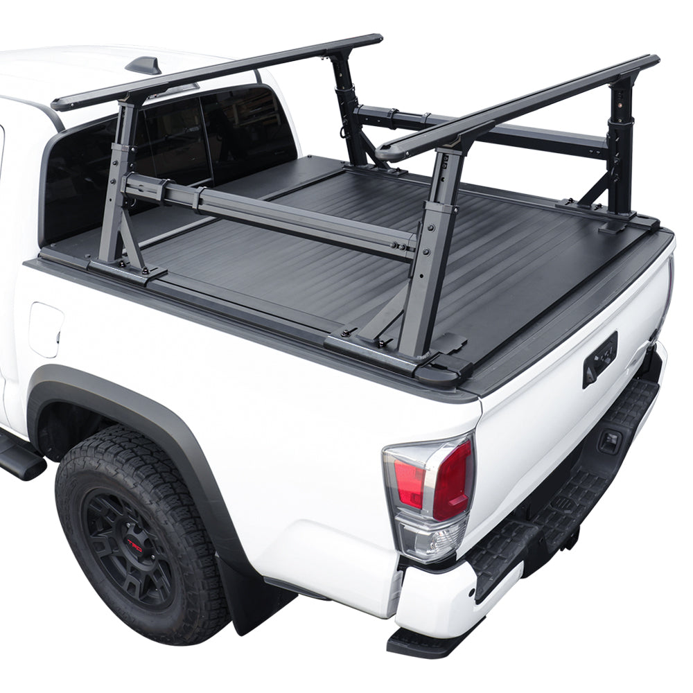 [2-in-1 Bundle] Nissan Titan Retractable Tonneau Cover w/ Rack System