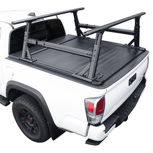 [2-in-1 Bundle] Nissan Frontier MR Retractable Tonneau Cover w/ Rack System