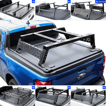 [2-in-1 Bundle] Maverick Retractable Tonneau Cover w/ Rack System