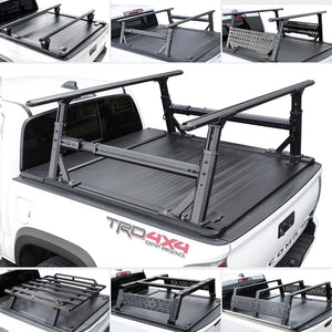 [2-in-1 Bundle] Toyota Tacoma Retractable Tonneau Cover w/ Rack System