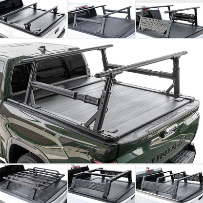 [2-in-1 Bundle] Toyota Tundra Retractable Tonneau Cover w/ Rack System