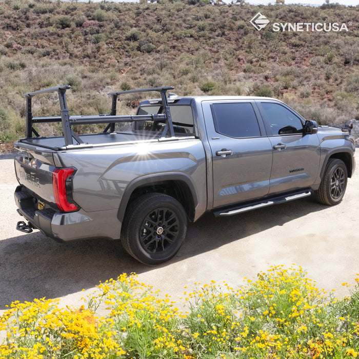 [2-in-1 Bundle] Toyota Tundra Retractable Tonneau Cover w/ Rack System